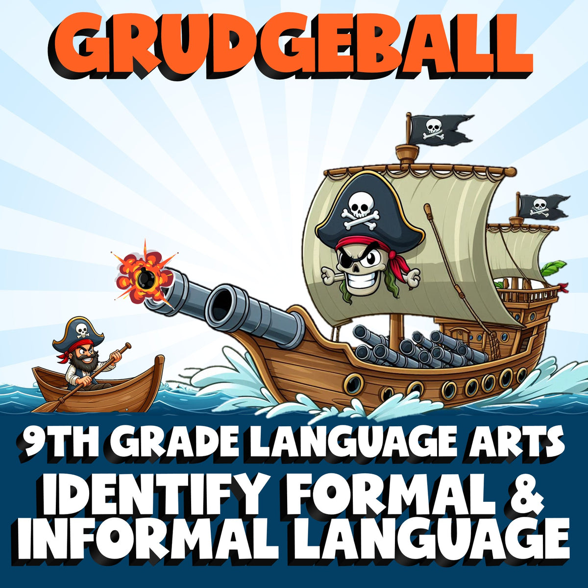 Identify Formal & Informal Language GRUDGEBALL ELA Game - No Prep Grade 9 Review