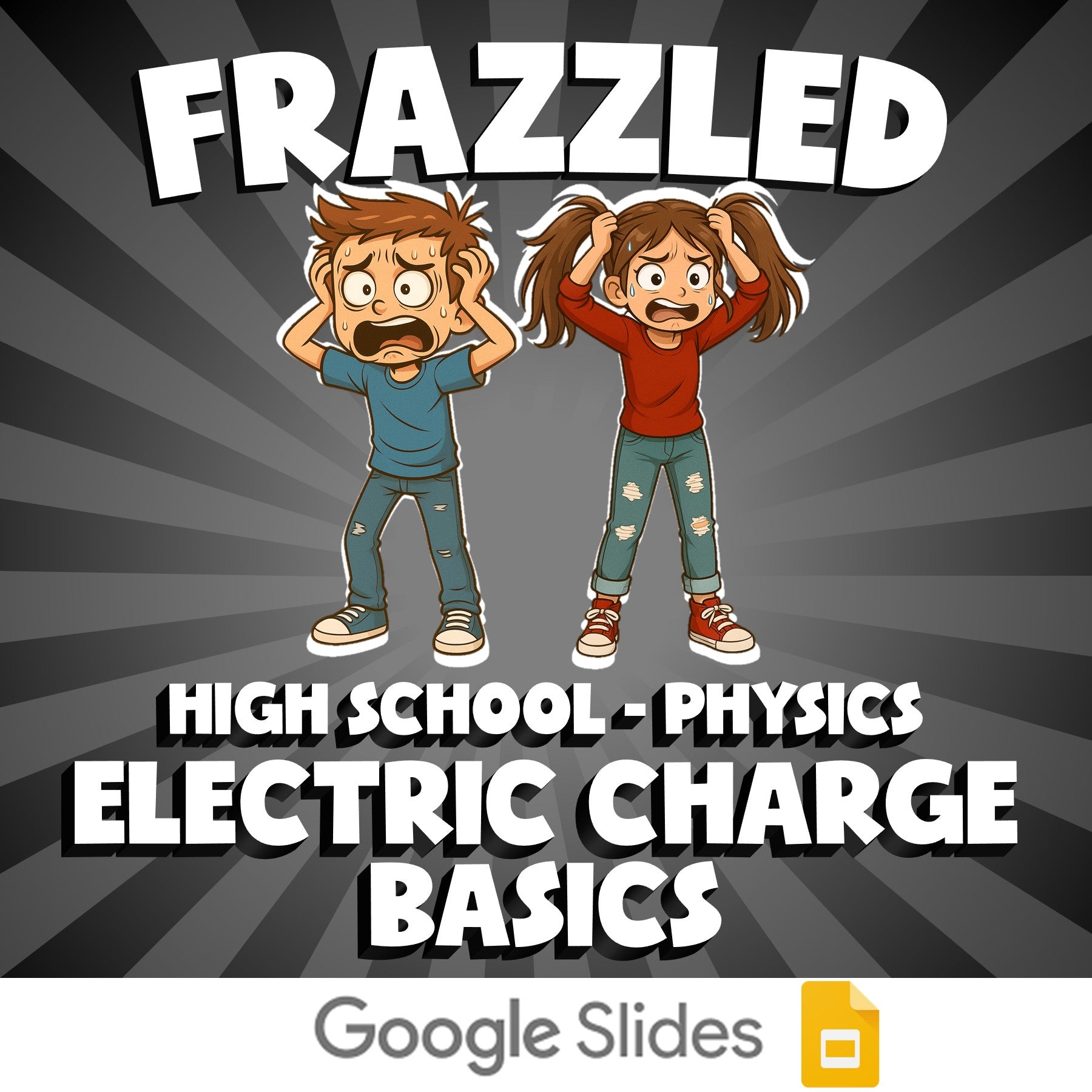 Electric Charge Basics FRAZZLED Science Game - No Prep Physics Review Activity