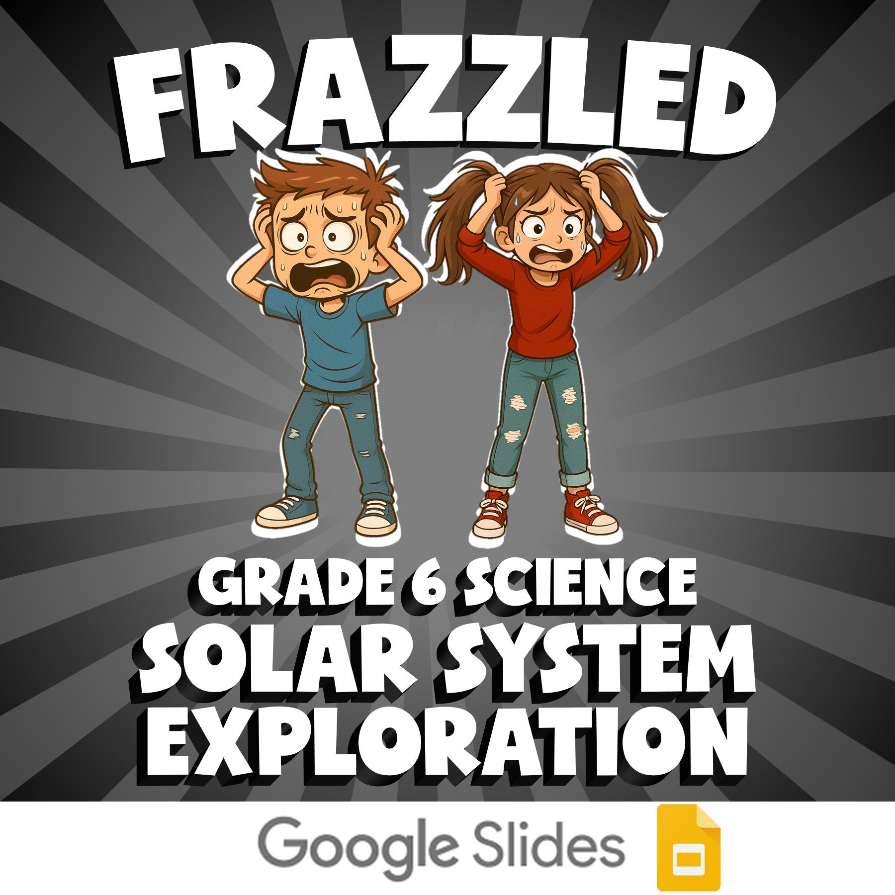 Solar System Exploration FRAZZLED Science Game - No Prep Grade 6 Review Activity