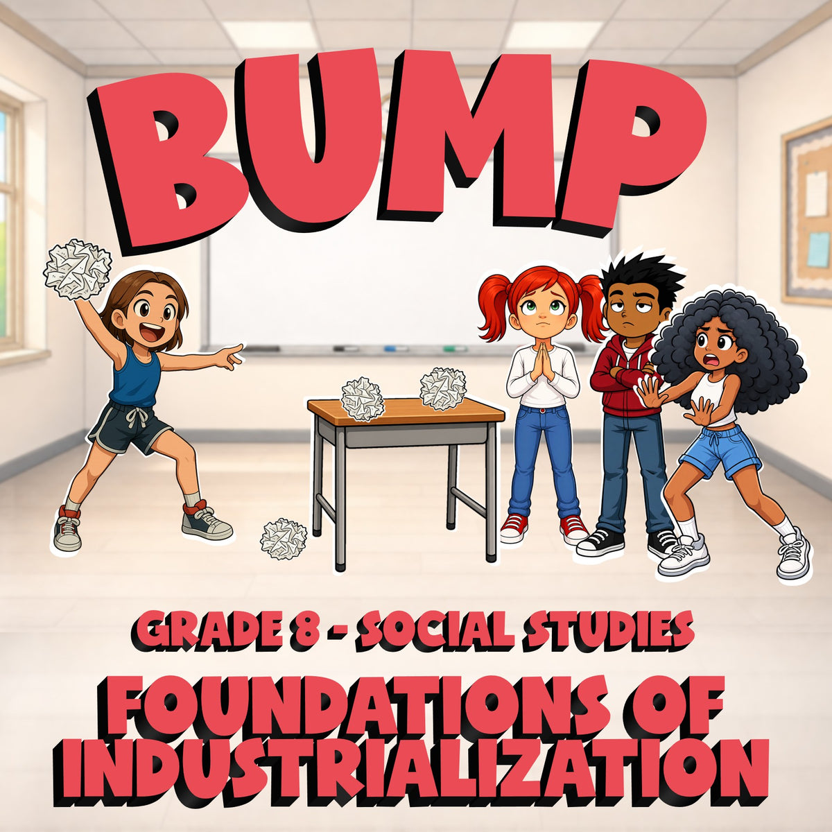 Foundations of Industrialization BUMP Socials Game - No Prep Grade 8 Review