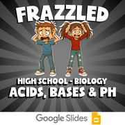 Acids, Bases & pH FRAZZLED Science Game - No Prep Biology Review Activity