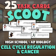 Cell Cycle Regulation & Cancer SCOOT TASK CARDS Science Game - AP Biology