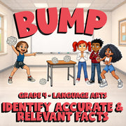 Identify Accurate & Relevant Facts BUMP ELA Game - No Prep Grade 4 Review