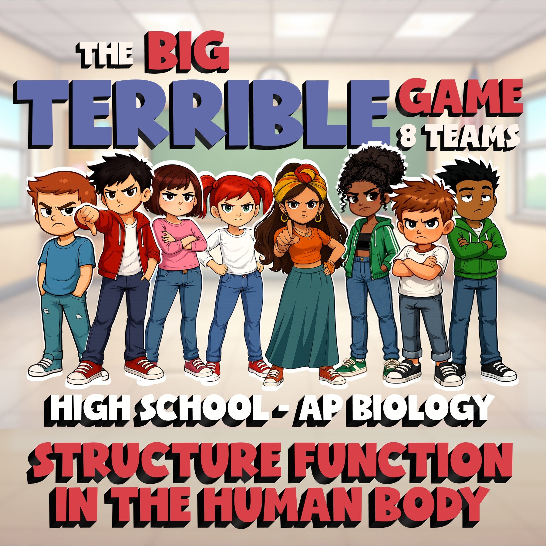 Structure Function in the Human Body BIG TERRIBLE GAME - AP Biology Review