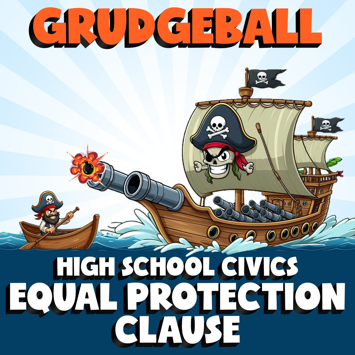 Equal Protection Clause GRUDGEBALL Civics Game - No Prep Review Activity