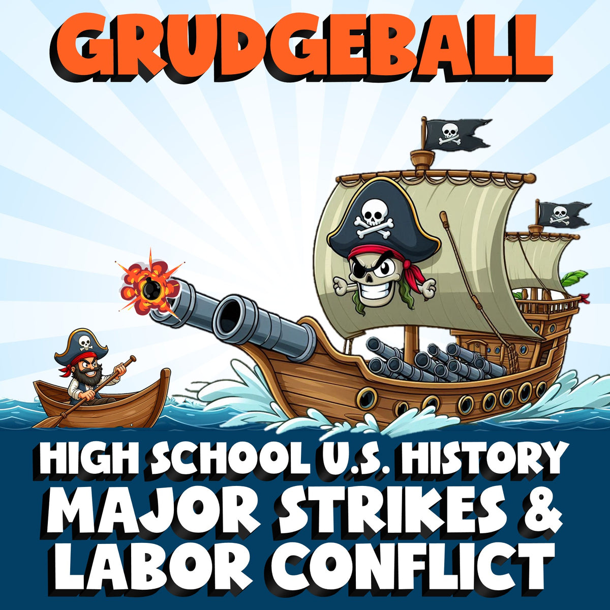 Major Strikes & Labor Conflict GRUDGEBALL U.S. History Game - No Prep Review