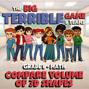 Compare Volume of 3D Shapes BIG TERRIBLE GAME - No Prep Grade 8 Math Review
