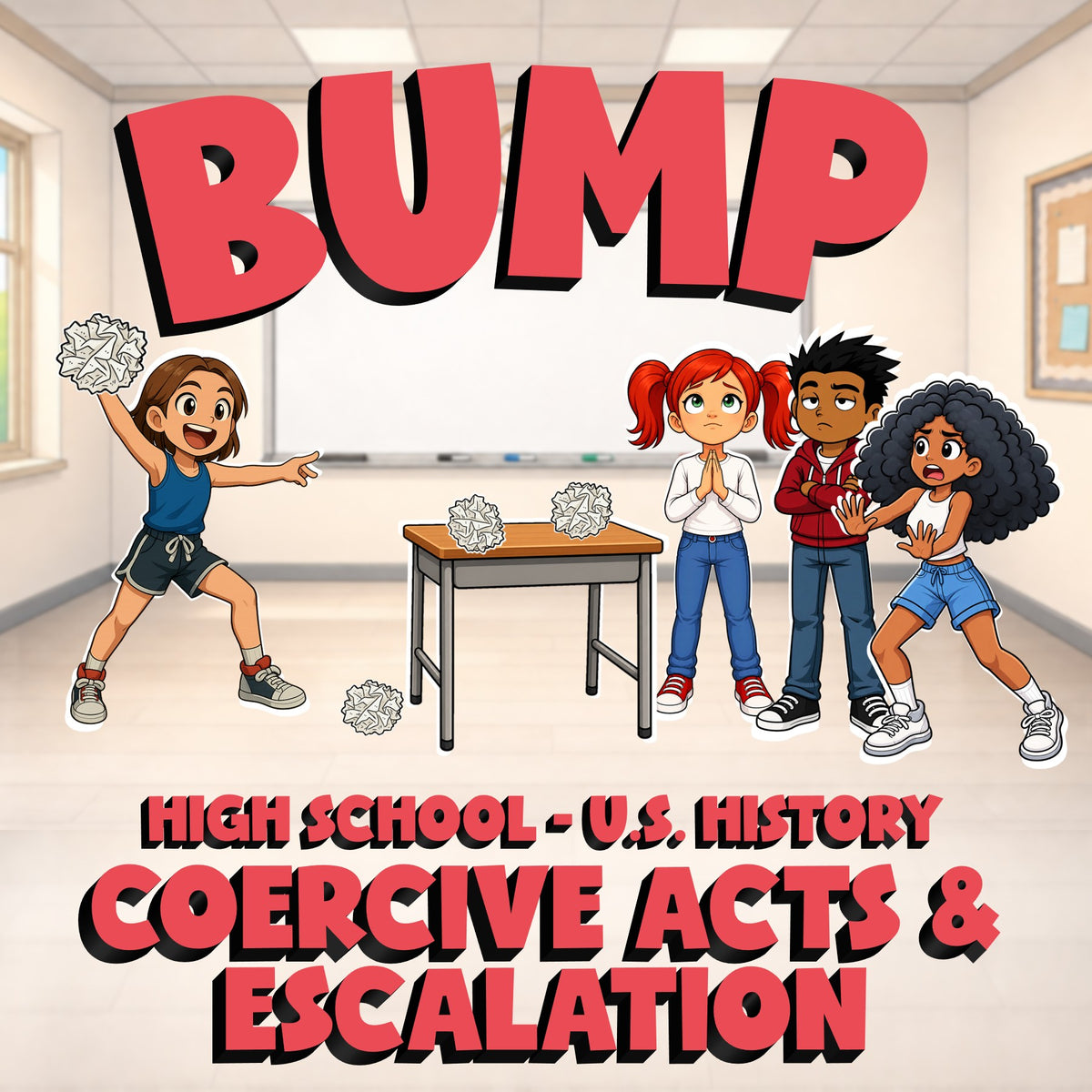 Coercive Acts & Escalation BUMP U.S. History Game - No Prep Review Activity