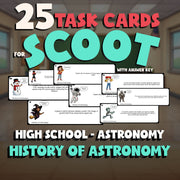 History of Astronomy SCOOT TASK CARDS Science Game - No Prep Astronomy Review