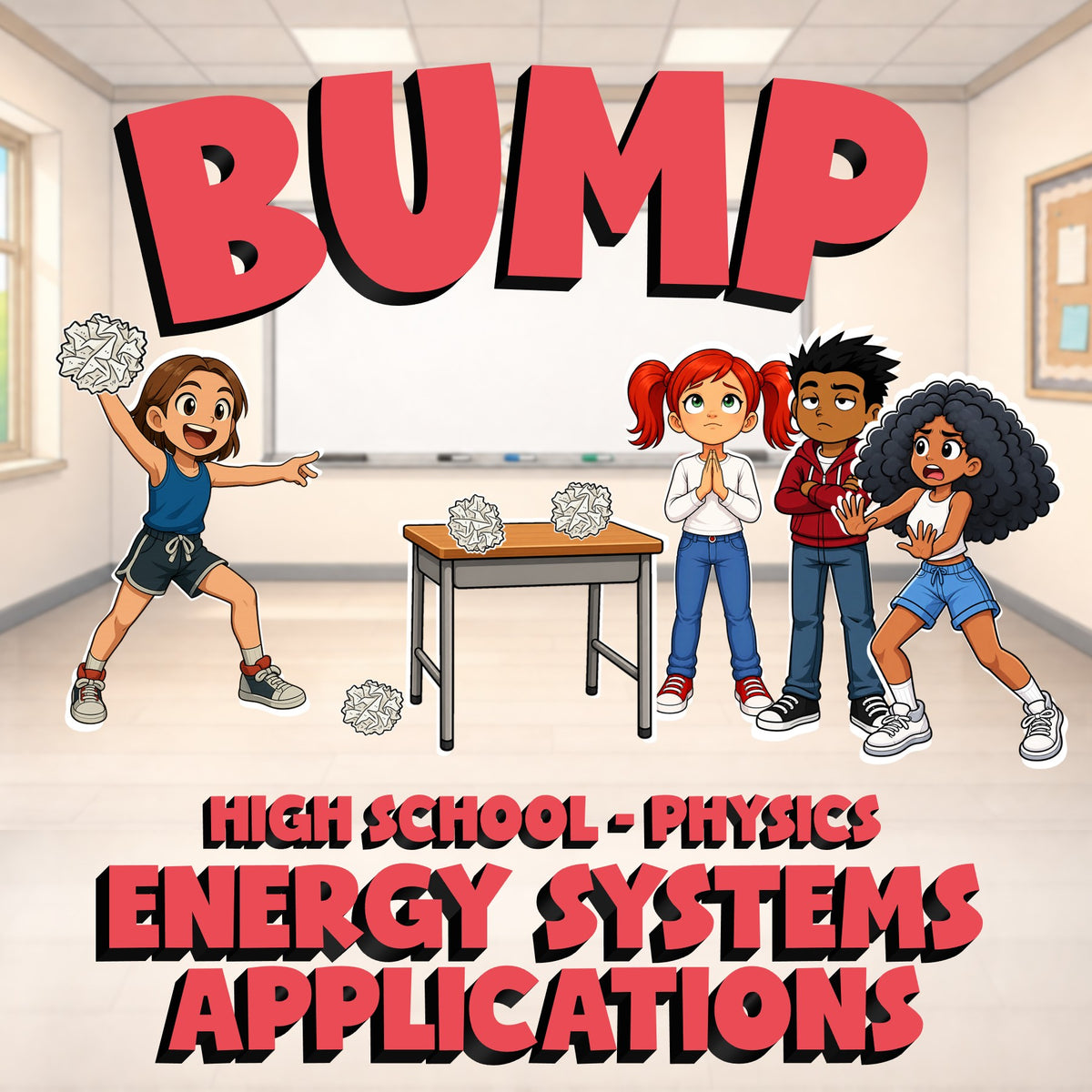 Energy Systems Applications BUMP Science Game - No Prep Physics Review Activity