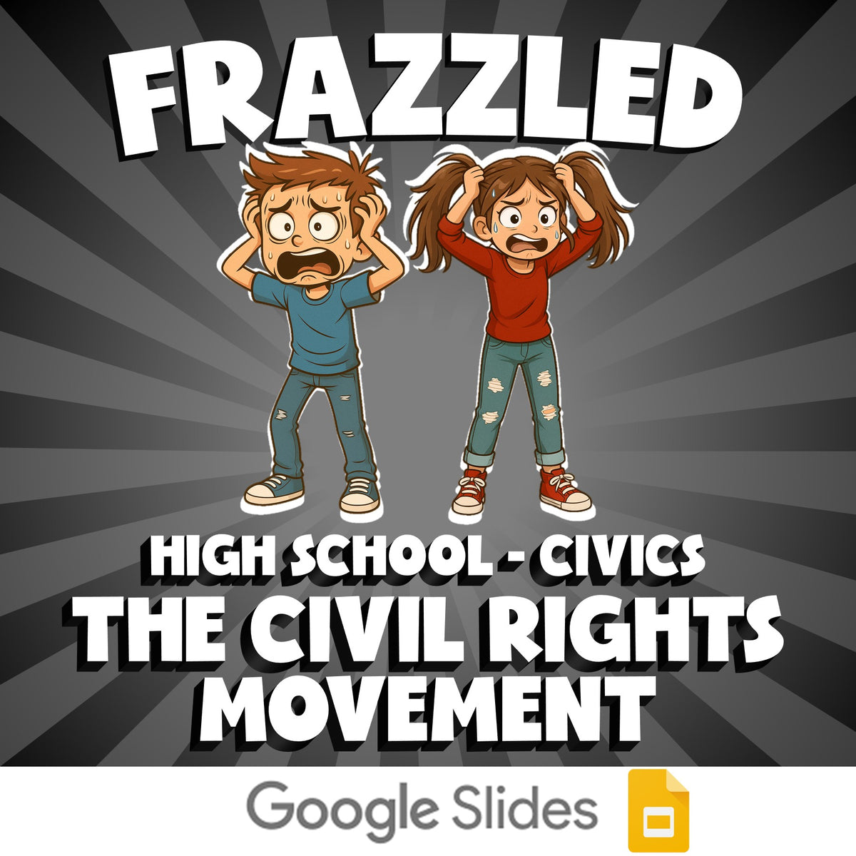 The Civil Rights Movement FRAZZLED Civics Game - No Prep Review Activity