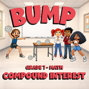 Compound Interest BUMP Math Game - No Prep Grade 7 Review Activity