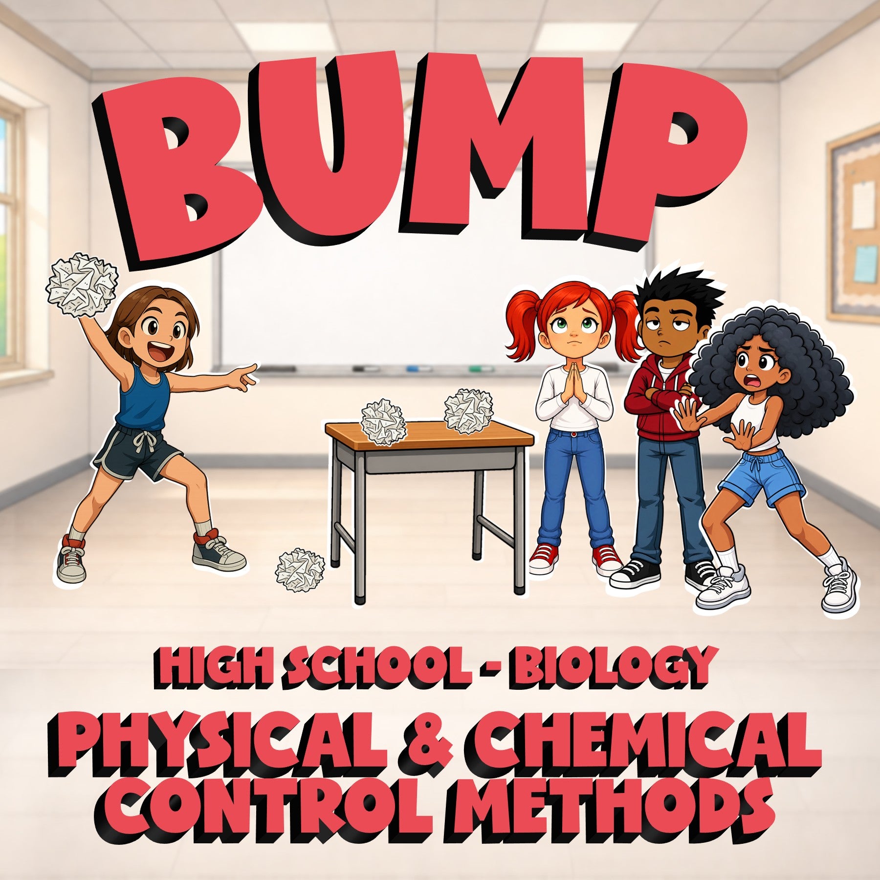 Physical & Chemical Control Methods BUMP Science Game - No Prep Biology Review
