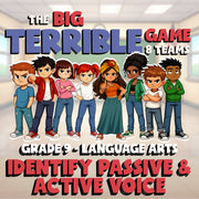 Identify Passive & Active Voice BIG TERRIBLE GAME - No Prep Grade 9 ELA Review