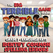 Identify Common Spelling Errors BIG TERRIBLE GAME - No Prep Grade 3 ELA Review