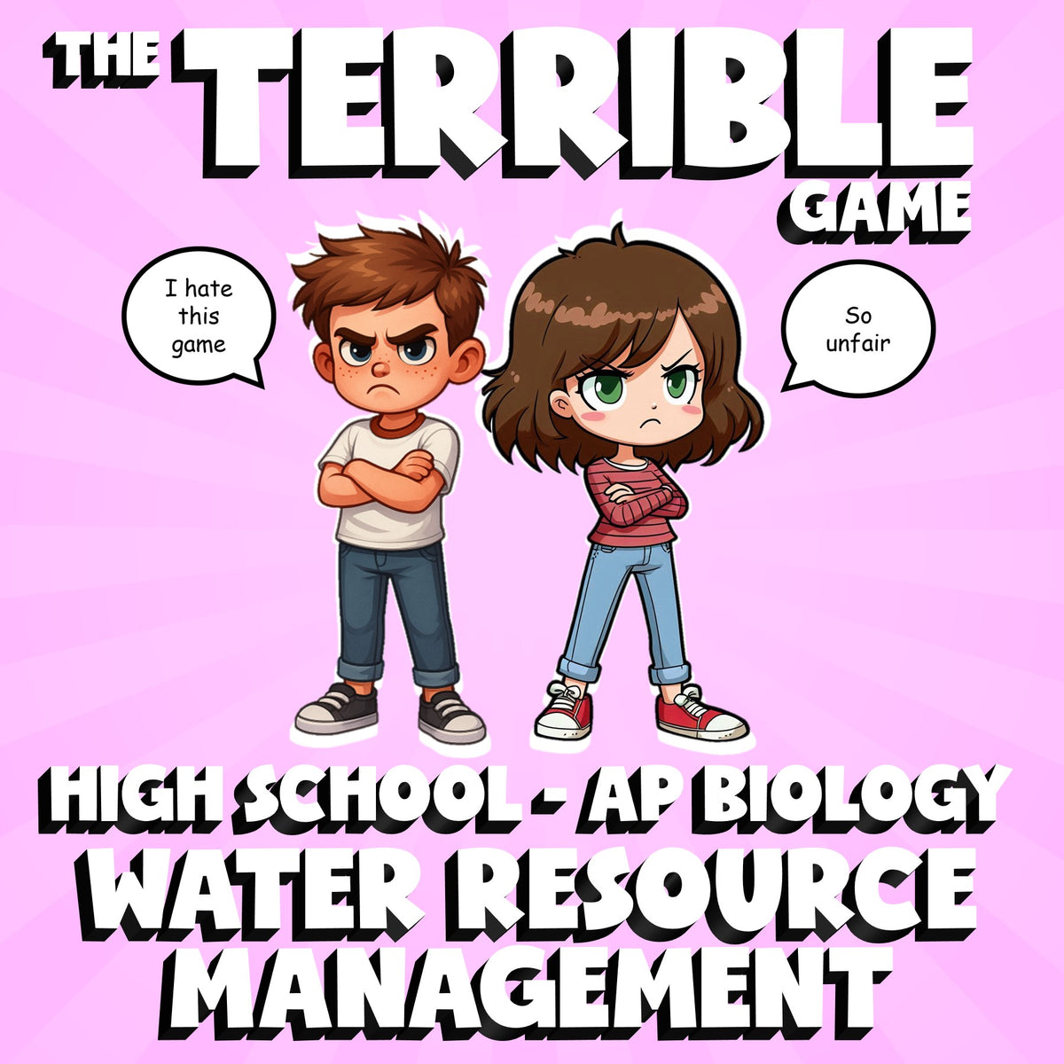 Water Resource Management THE TERRIBLE GAME - No Prep AP Biology Science Review