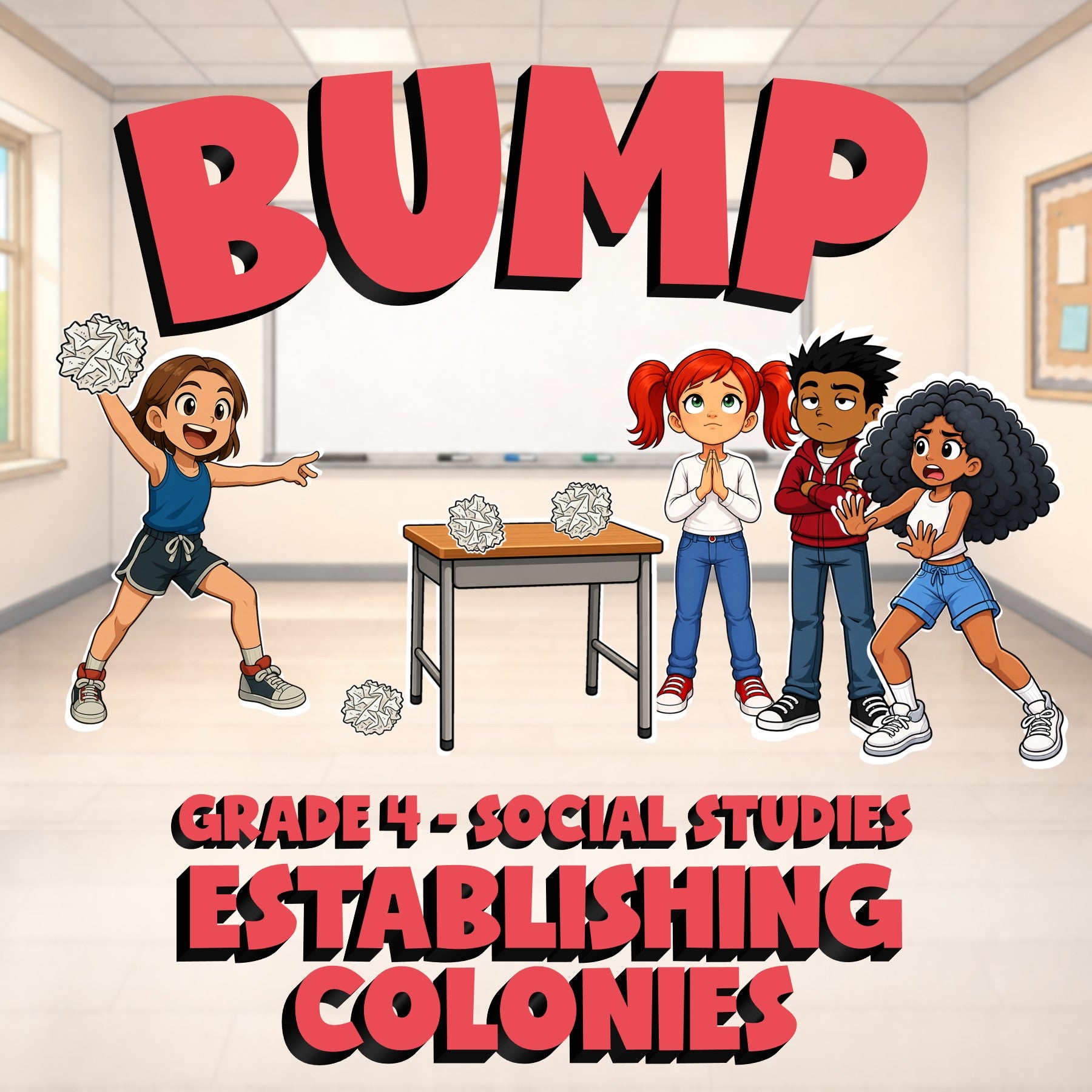Establishing Colonies BUMP Socials Game - No Prep Grade 4 Review Activity
