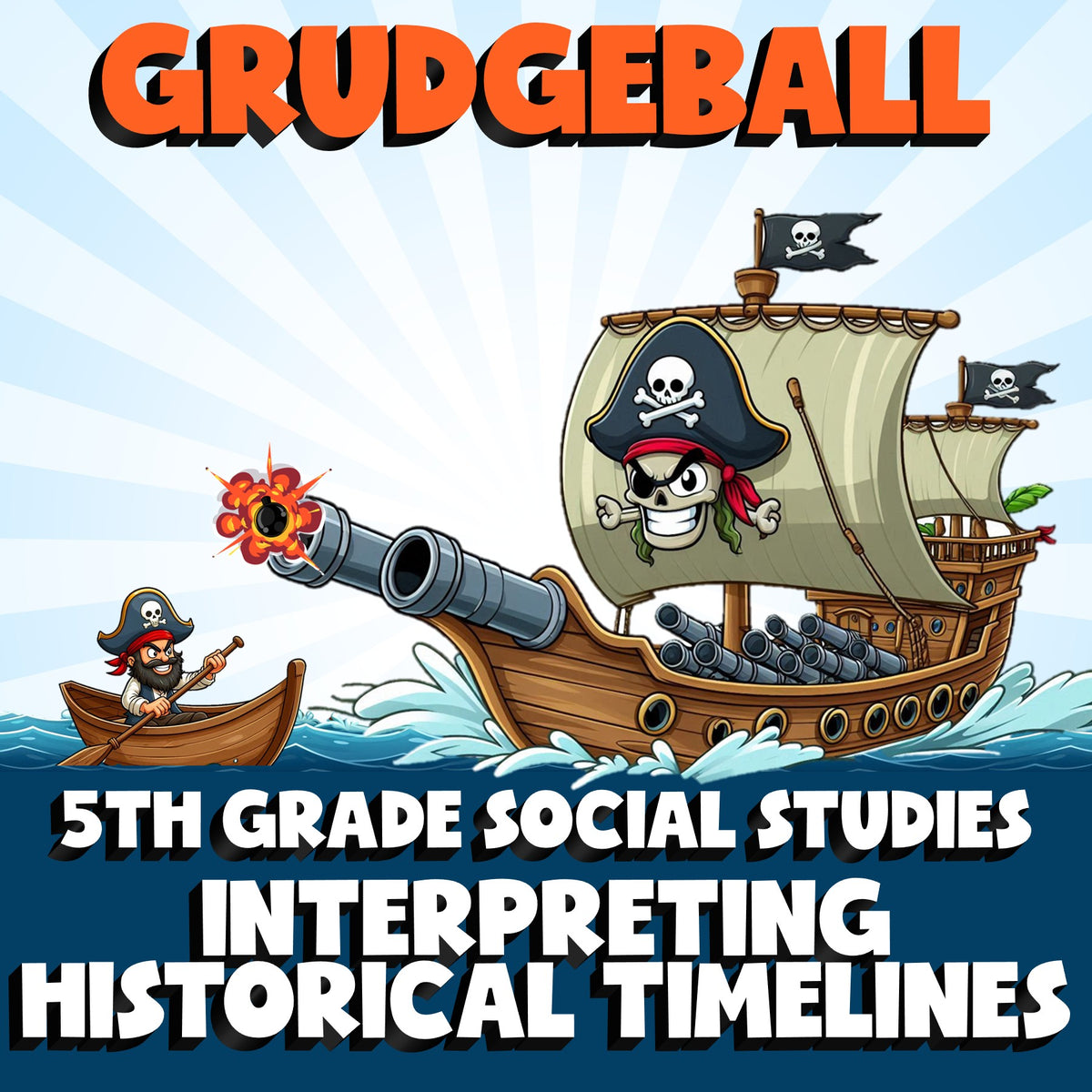 Interpreting Historical Timelines GRUDGEBALL Socials Game - No Prep Grade 5