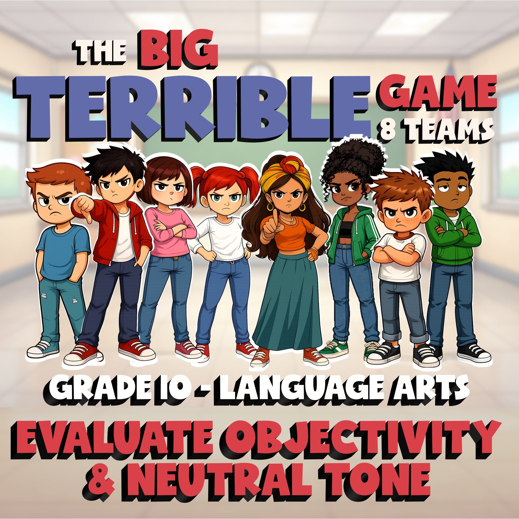 Evaluate Objectivity & Neutral Tone BIG TERRIBLE GAME - Grade 10 ELA Review