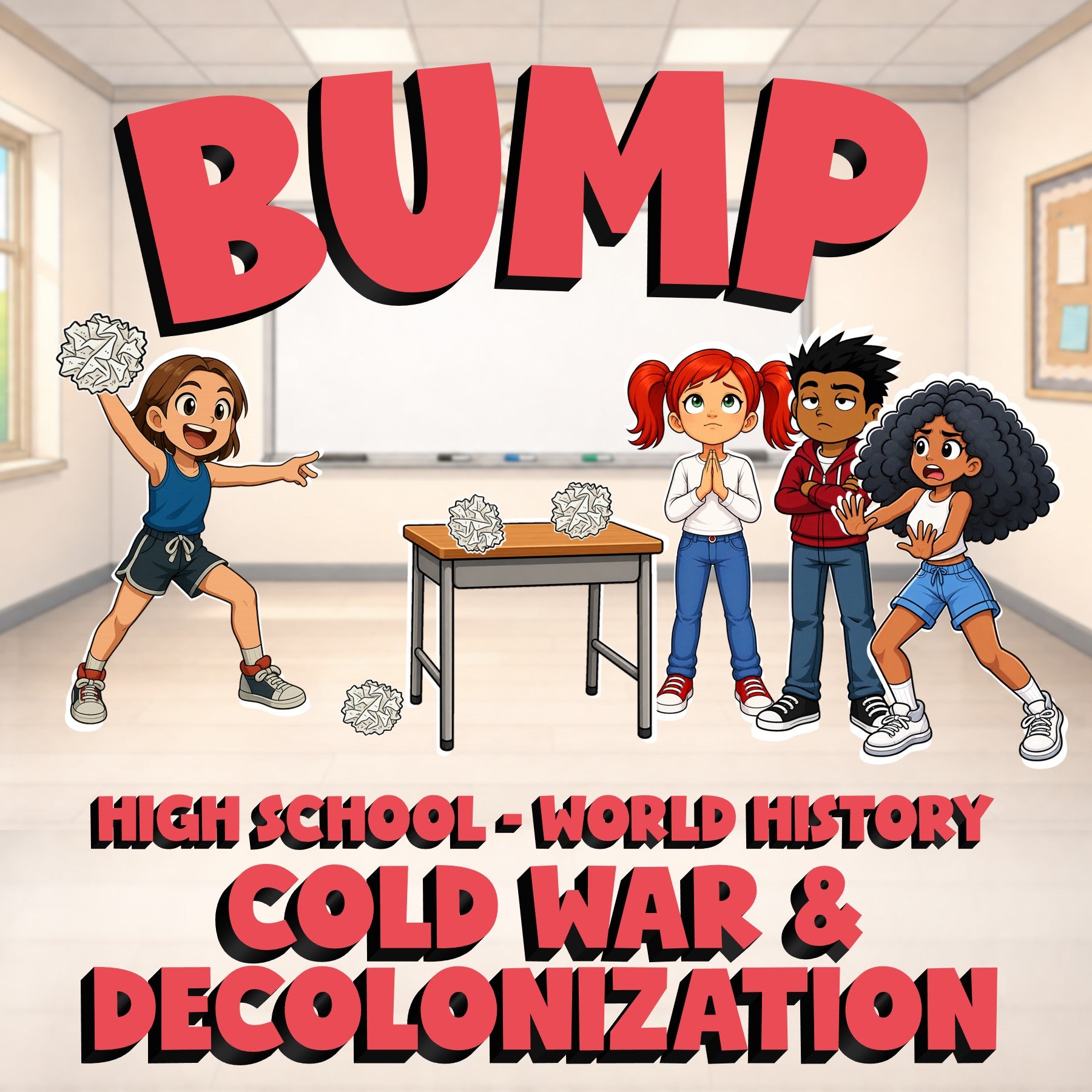 Cold War & Decolonization BUMP Game - No Prep World History Review Activity