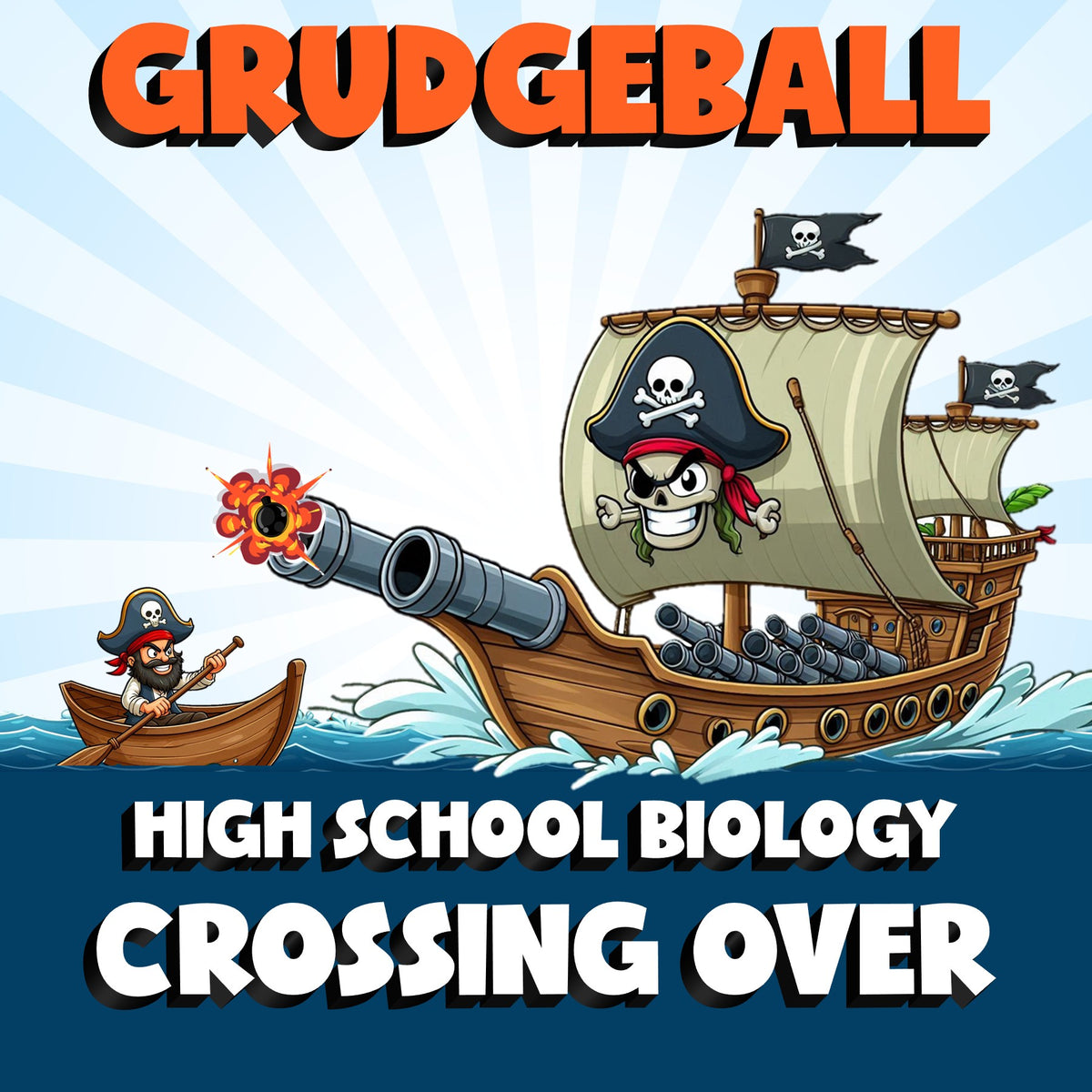 Crossing Over GRUDGEBALL Science Game - No Prep Biology Review Activity