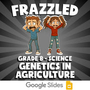 Genetics in Agriculture FRAZZLED Science Game - No Prep Grade 8 Review Activity