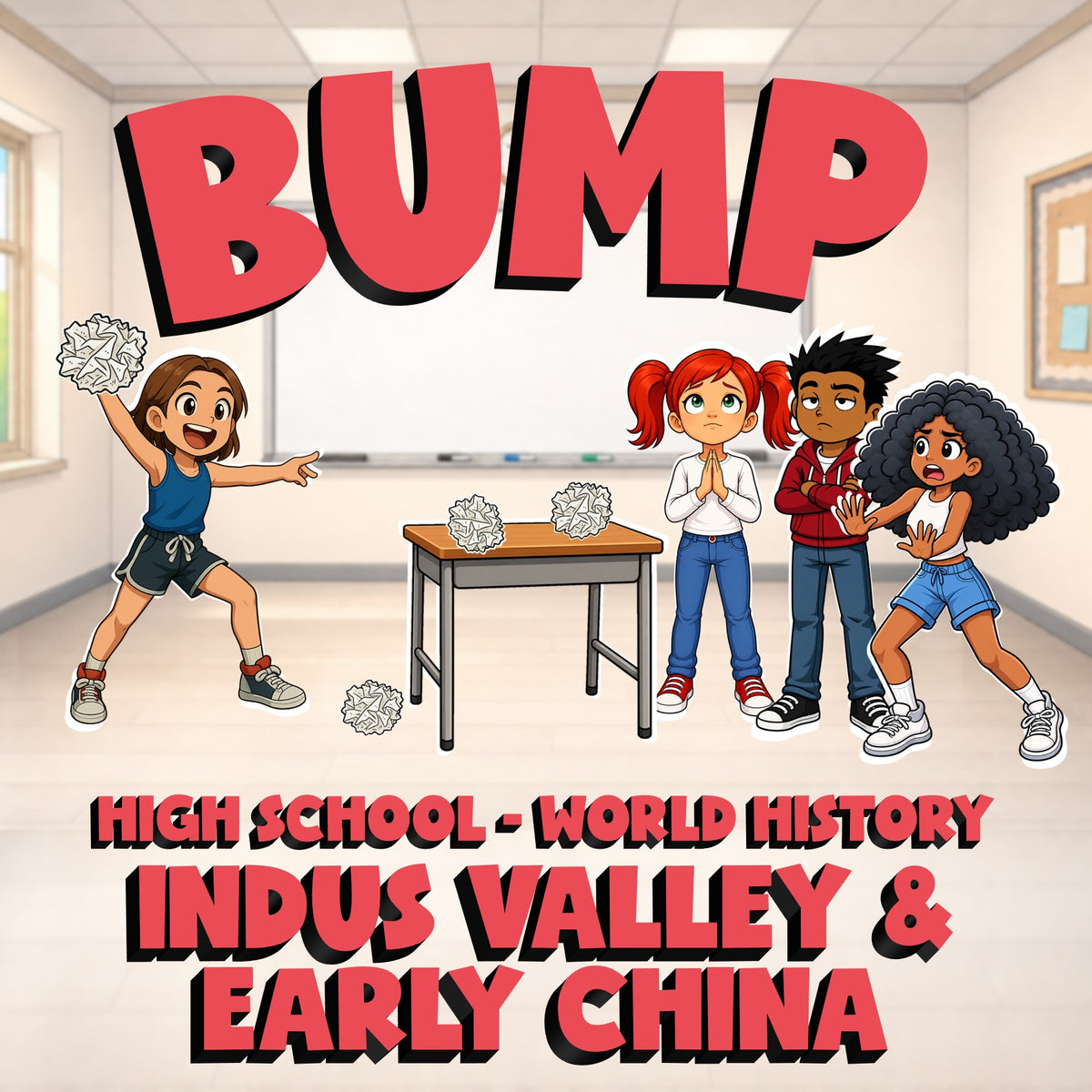 Indus Valley & Early China BUMP Game - No Prep World History Review Activity