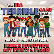 French Revolution Key Events & Phases BIG TERRIBLE GAME - Grade 8 Socials Review