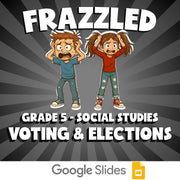 Voting & Elections FRAZZLED Socials Game - No Prep Grade 5 Review Activity