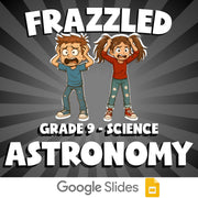 Astronomy FRAZZLED Science Game - No Prep Grade 9 Review Activity