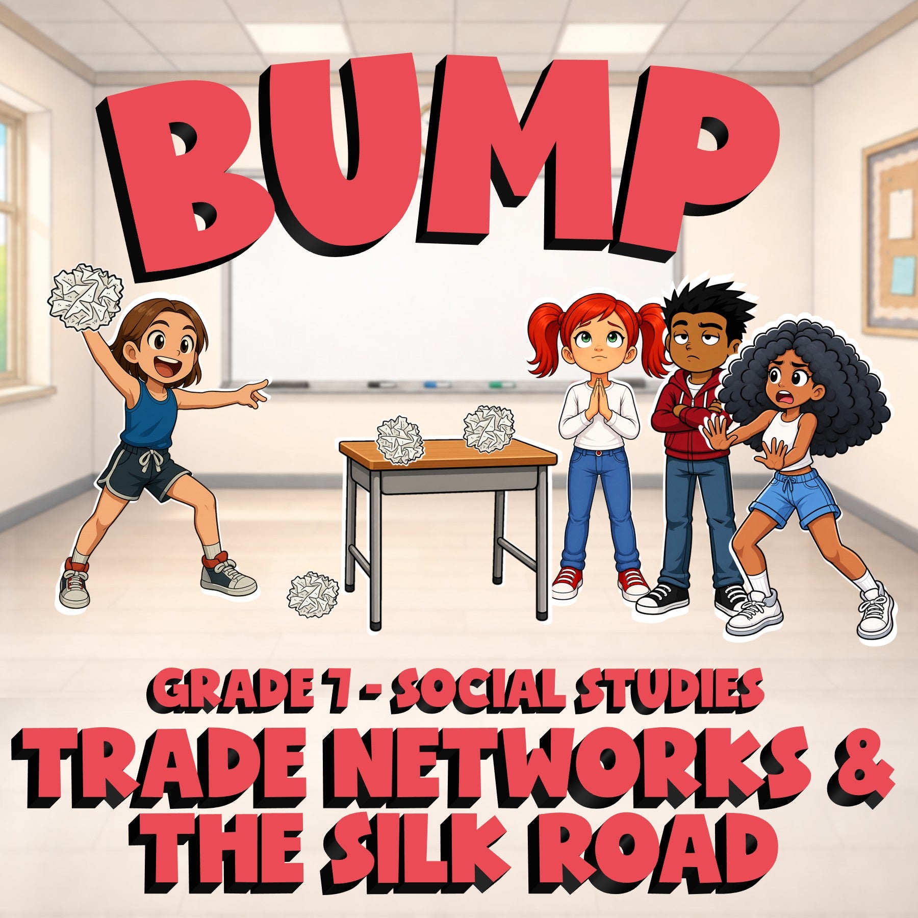 Trade Networks & the Silk Road BUMP Socials Game - No Prep Grade 7 Review
