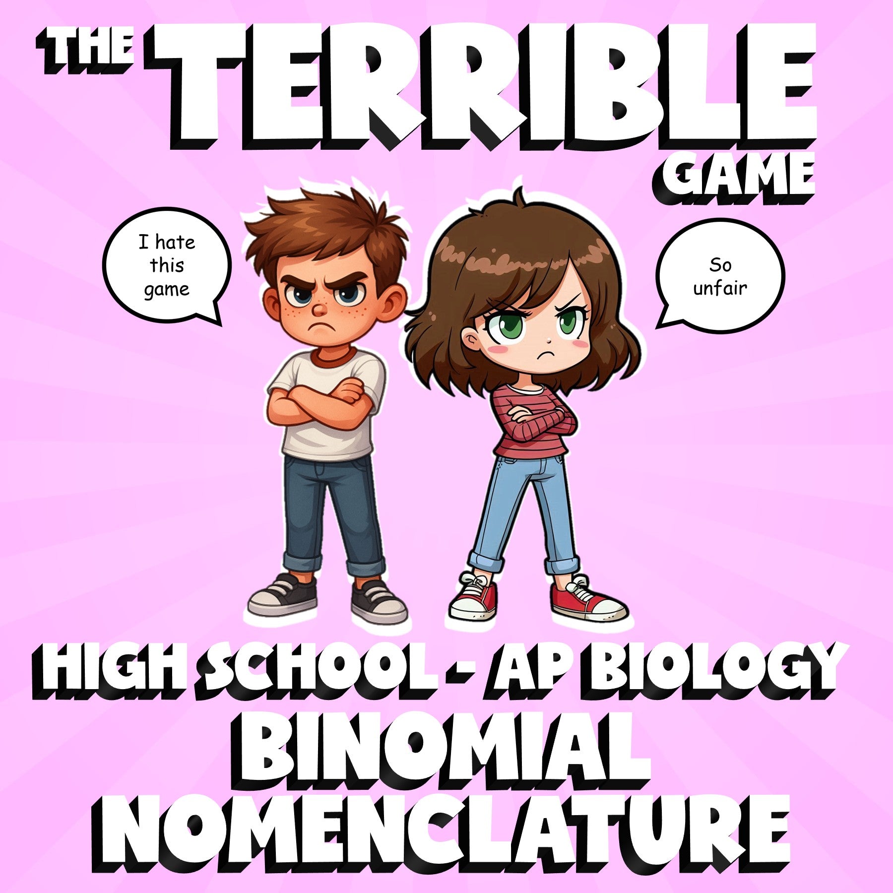 Binomial Nomenclature THE TERRIBLE GAME - No Prep AP Biology Science Review