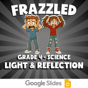 Light & Reflection FRAZZLED Science Game - No Prep Grade 4 Review Activity
