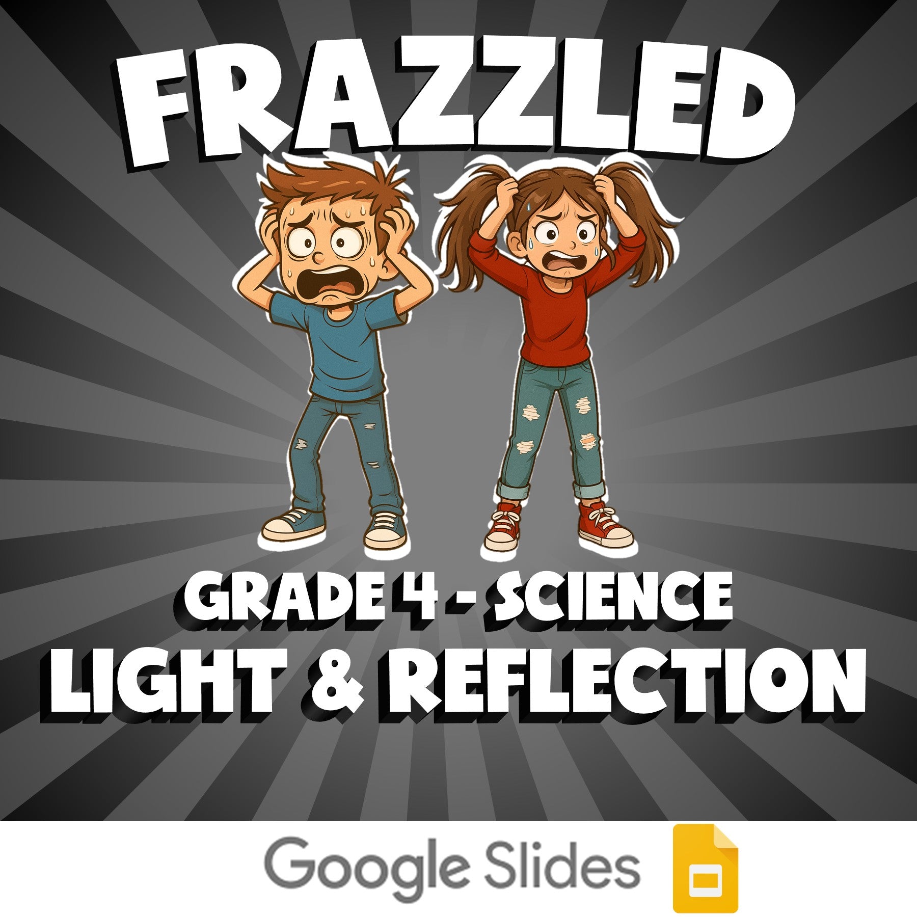 Light & Reflection FRAZZLED Science Game - No Prep Grade 4 Review Activity
