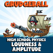 Loudness & Amplitude GRUDGEBALL Science Game - No Prep Physics Review Activity
