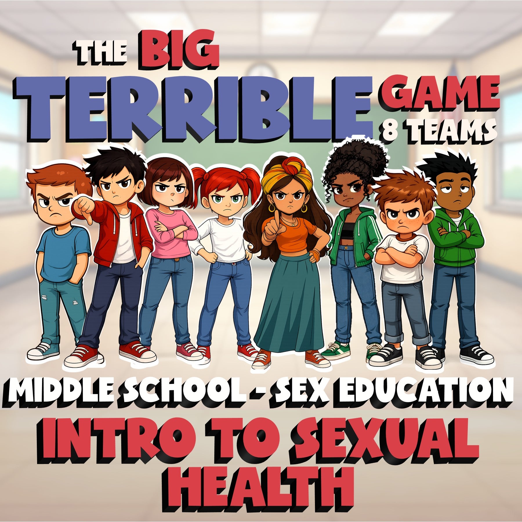 Intro to Sexual Health BIG TERRIBLE GAME - Middle School Sex Education Review