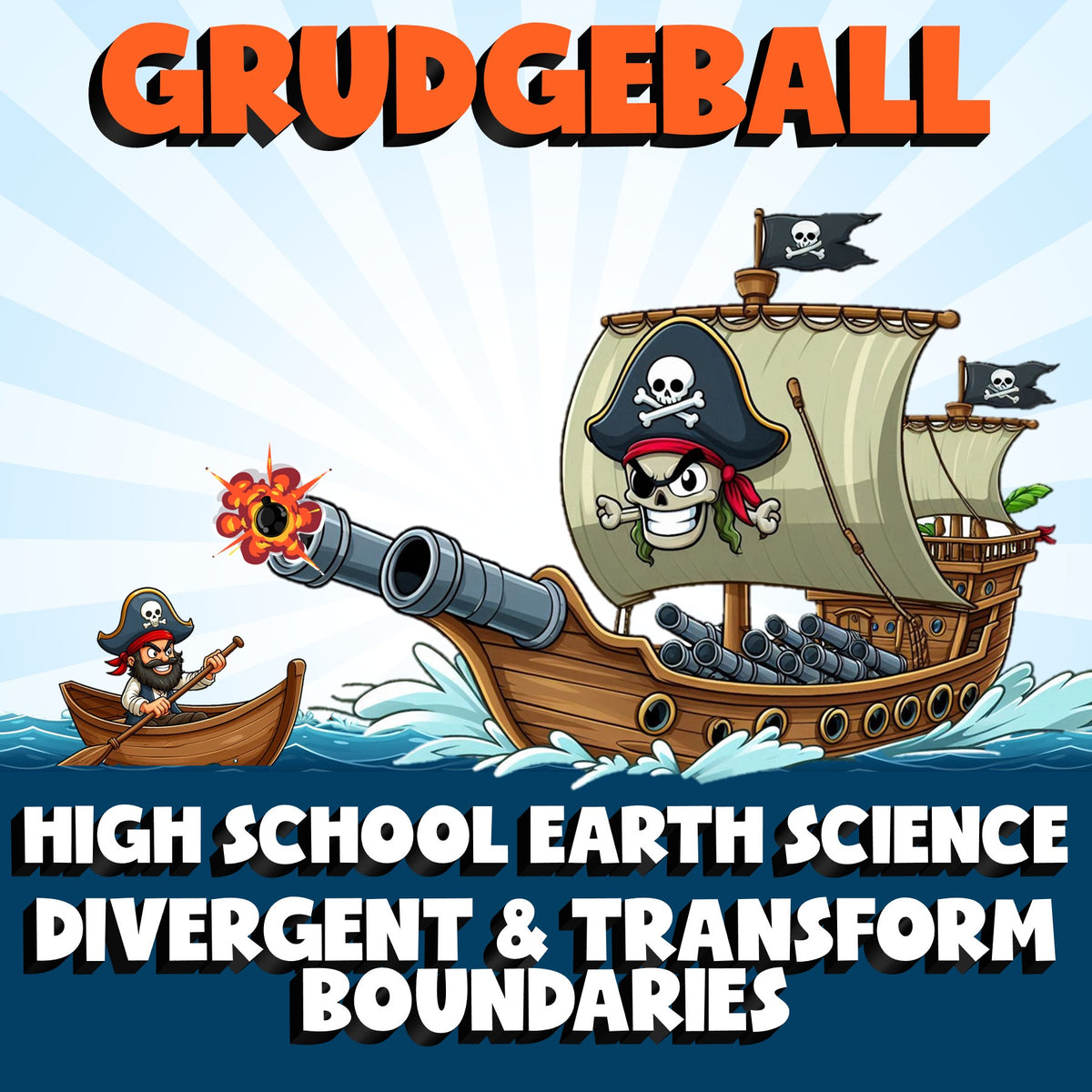 Divergent & Transform Boundaries GRUDGEBALL Game - No Prep Earth Science Review