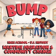Wartime Migration & Community Change BUMP U.S. History Game - No Prep Review
