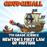 Newton’s First Law of Motion GRUDGEBALL Science Game - No Prep Grade 7 Review