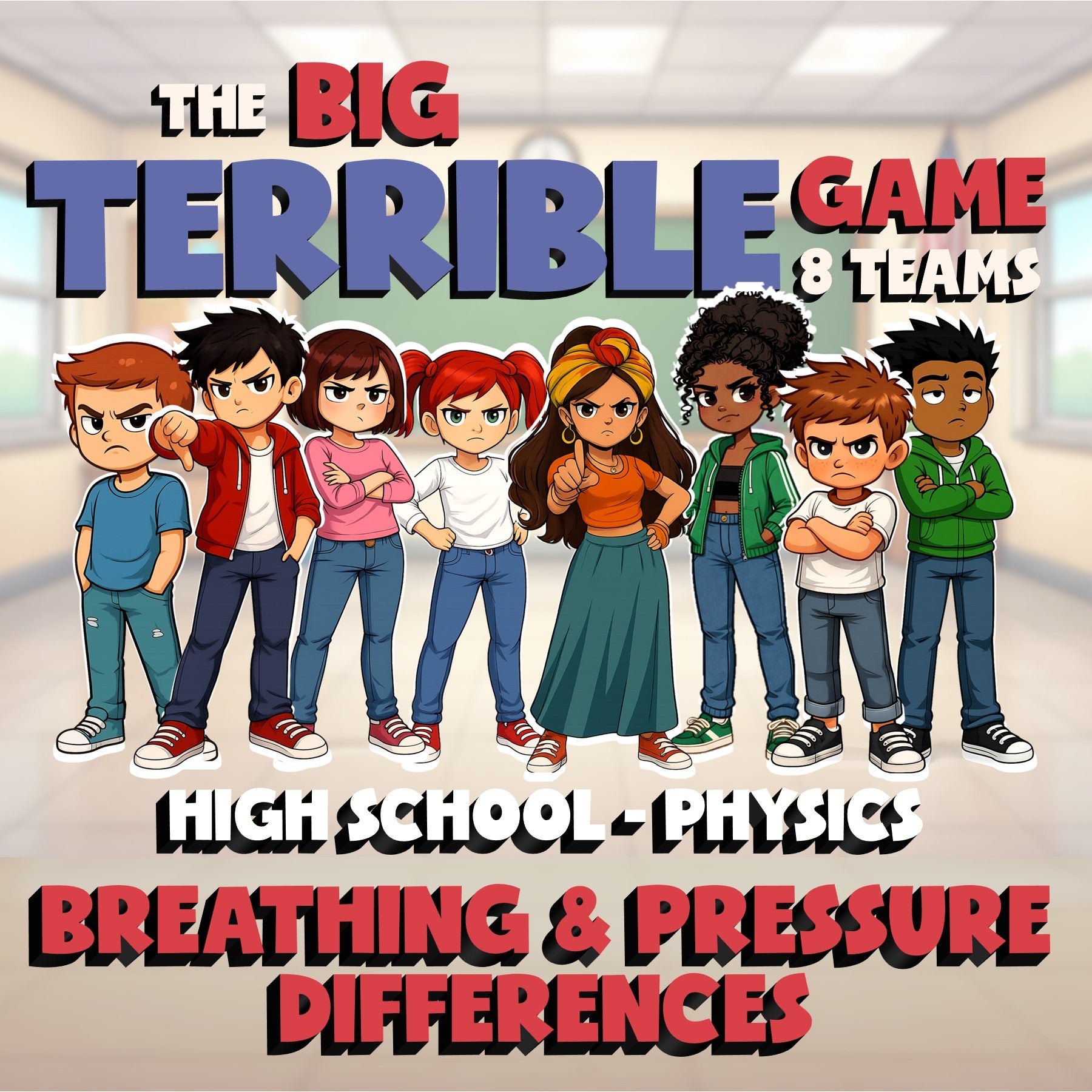 Breathing & Pressure Differences BIG TERRIBLE GAME - Physics Science Review