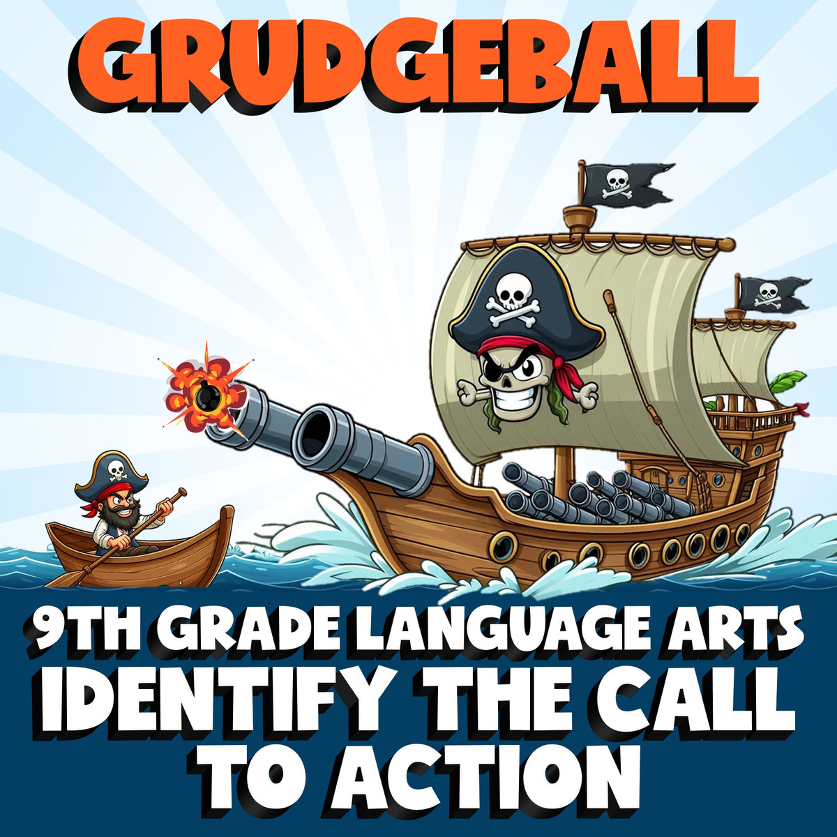 Identify the Call to Action GRUDGEBALL ELA Game - No Prep Grade 9 Review