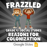 Reasons for Colonization FRAZZLED Socials Game - No Prep Grade 4 Review Activity