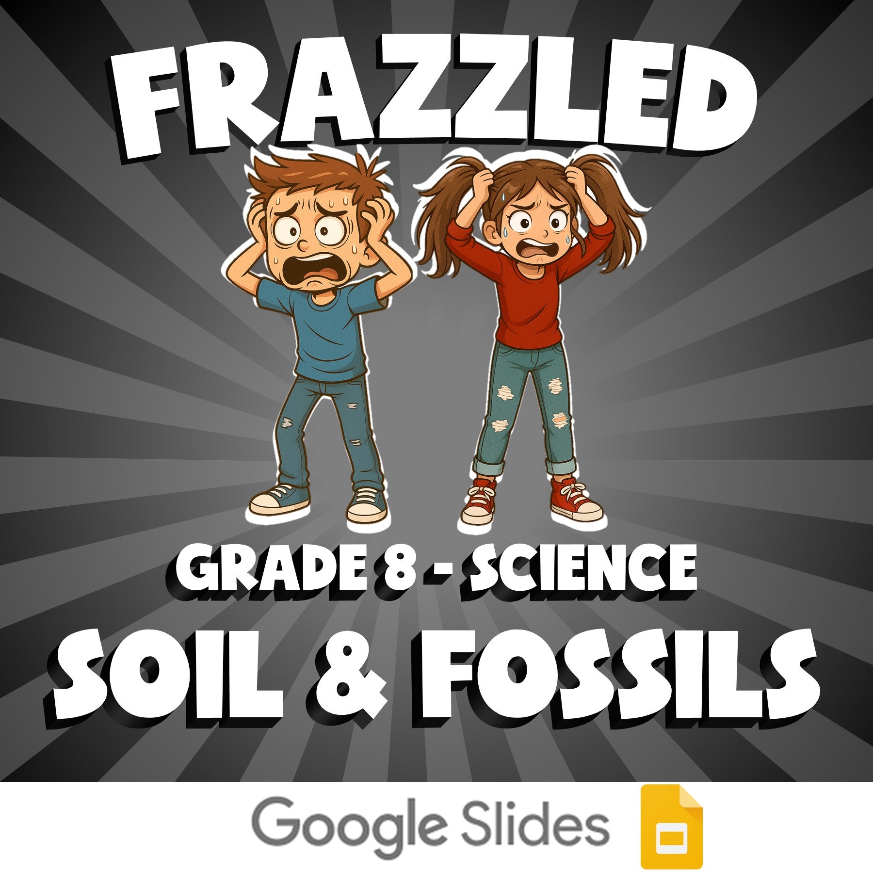 Soil & Fossils FRAZZLED Science Game - No Prep Grade 8 Review Activity