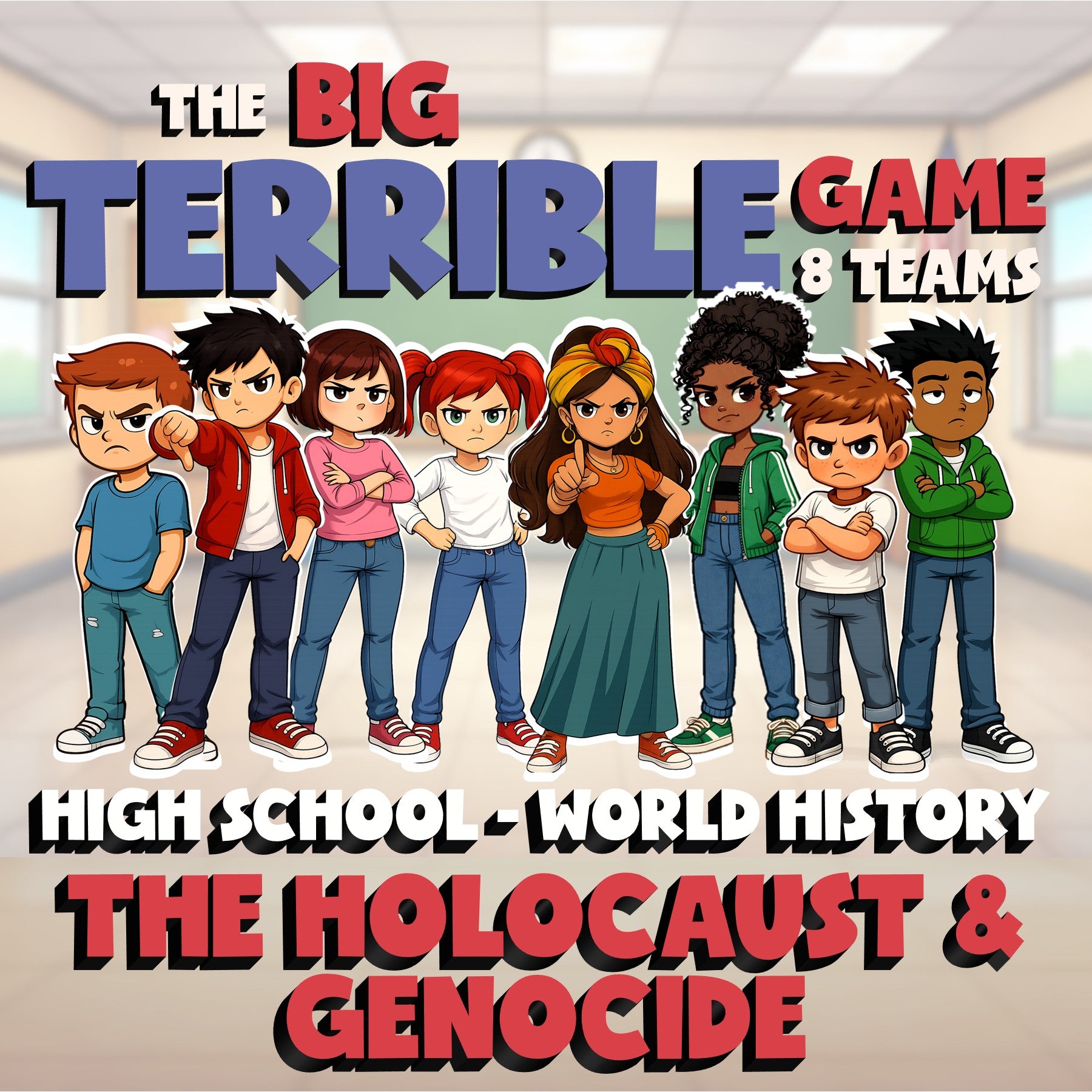 The Holocaust & Genocide BIG TERRIBLE GAME - No Prep World History Review