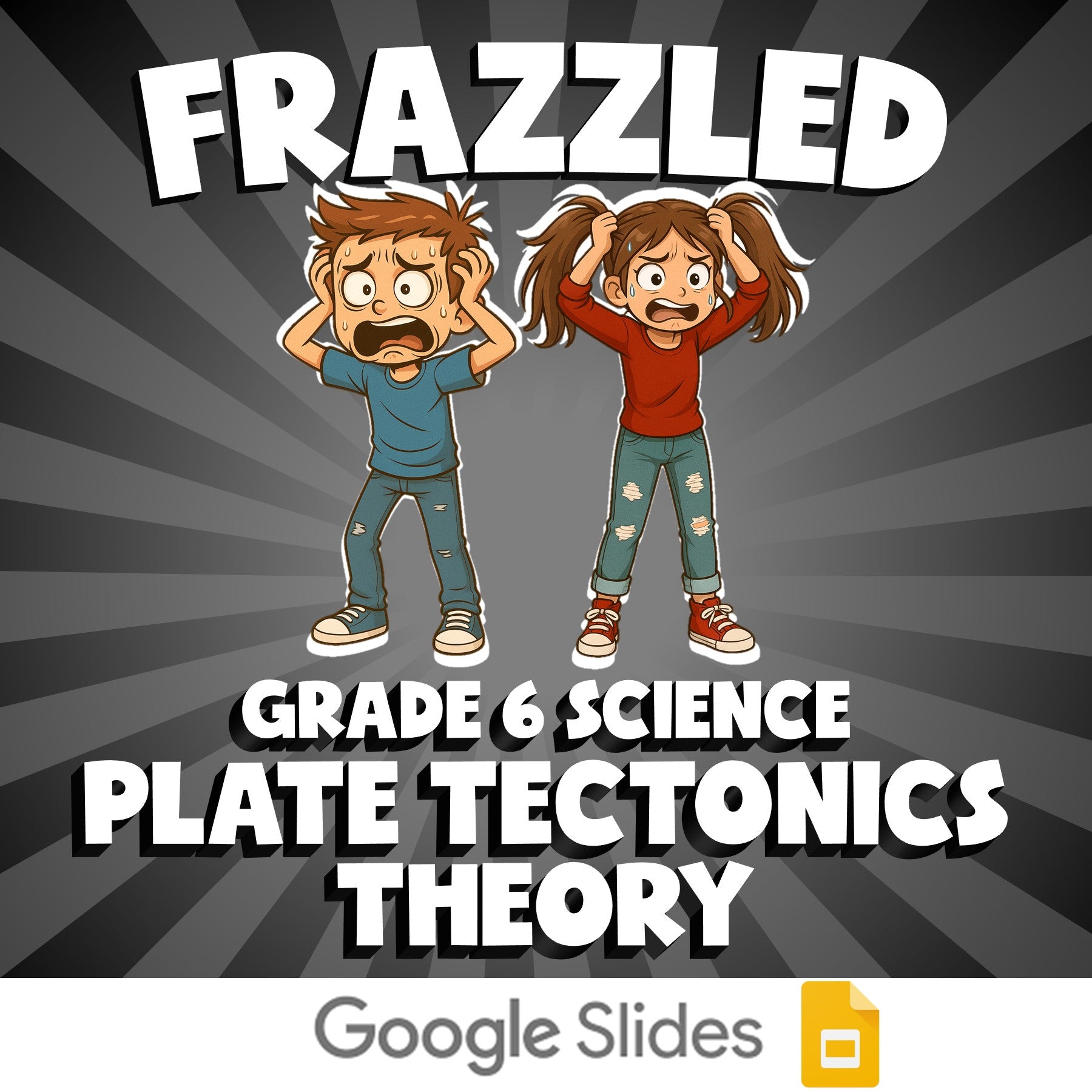 Plate Tectonics Theory FRAZZLED Science Game - No Prep Grade 6 Review Activity