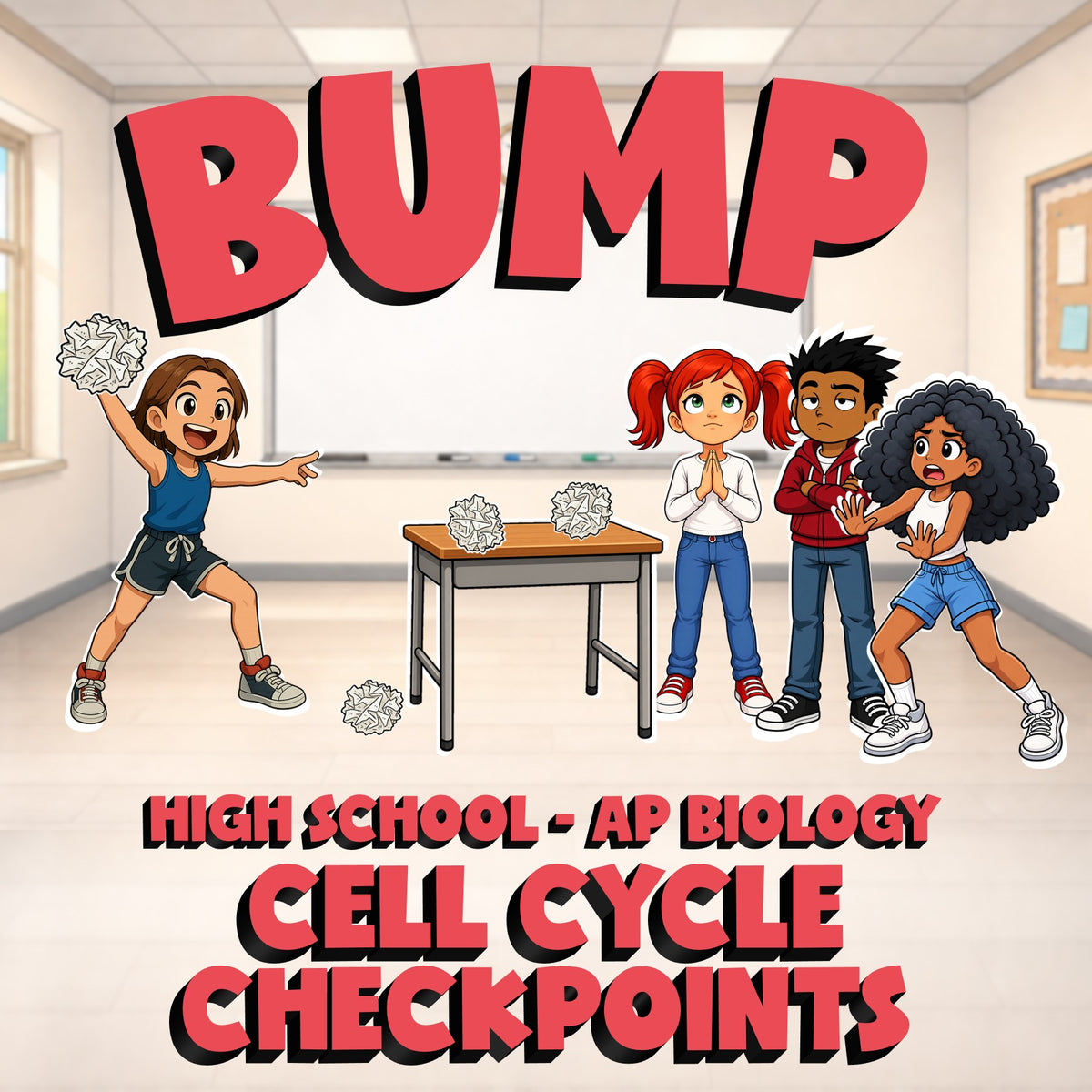 Cell Cycle Checkpoints BUMP Science Game - No Prep AP Biology Review Activity