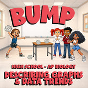 Describing Graphs & Data Trends BUMP Science Game - No Prep AP Biology Review