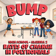 Rates of Change in Polynomials BUMP Math Game - No Prep Algebra 2 Review