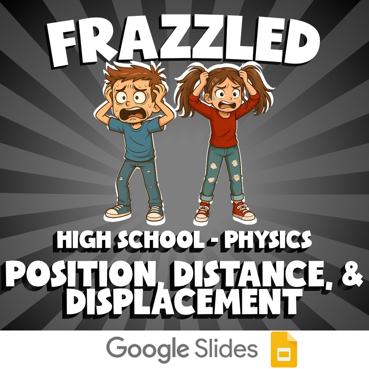 Position, Distance, & Displacement FRAZZLED Science Game - No Prep Physics