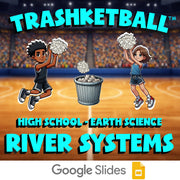 River Systems TRASHKETBALL Game - No Prep Earth Science Review Activity